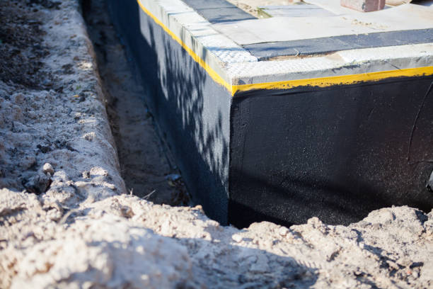 Residential Exterior Waterproofing installation at a Bloomsbury, NJ home by SJ Waterproofing Pros