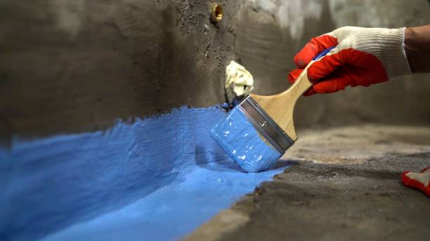 Commercial Exterior Waterproofing project at a Bloomsbury, NJ business property by SJ Waterproofing Pros